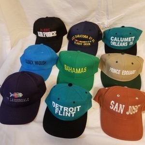 Baseball cap lot 9